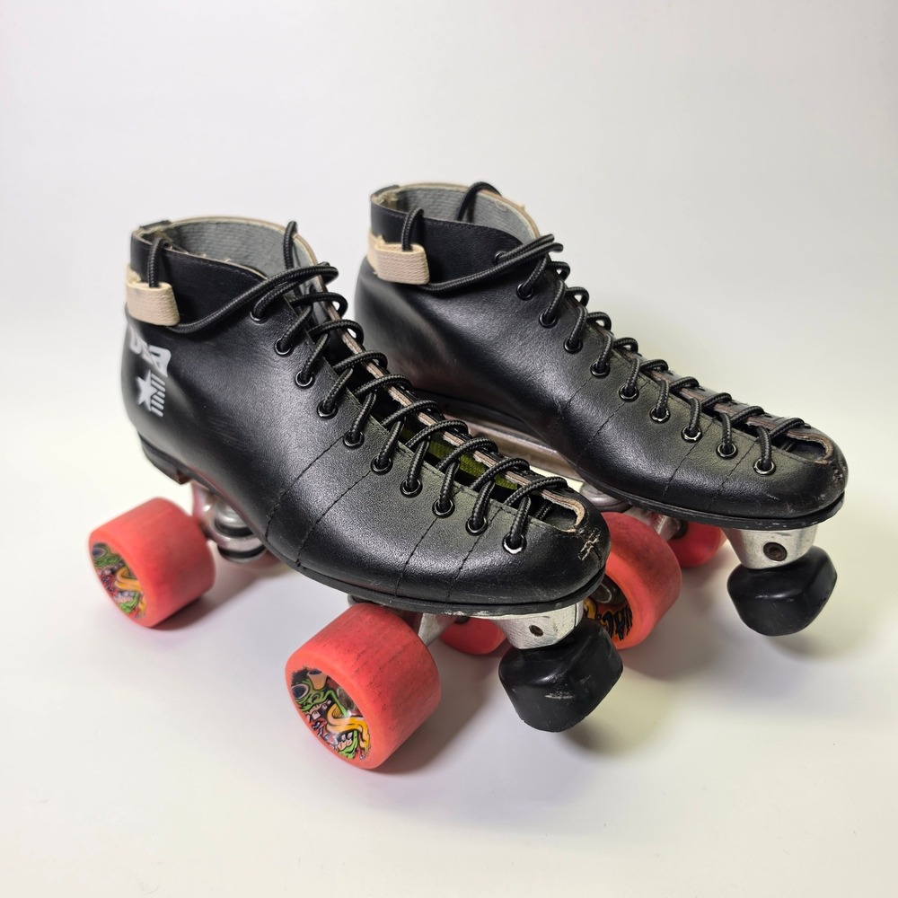 VTG Riedell 4R Quad Speed Skates Sure Grip Invader Org Maniac Men's 7 Women's 9